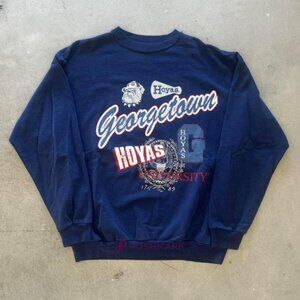 Vintage 90s Georgetown Hoyas College University sweatshirt shirt richardinc